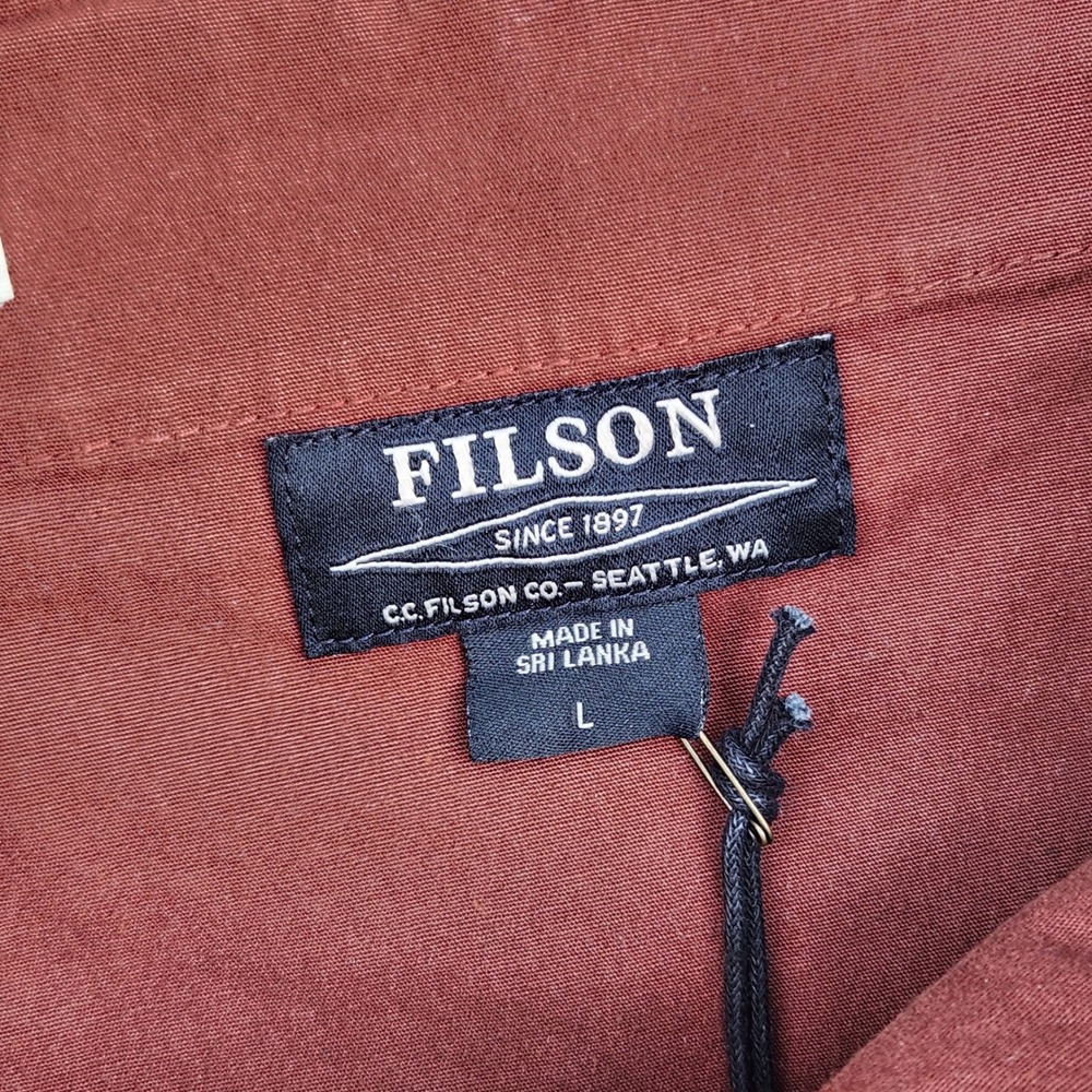 Filson Men's Rust Drawstring Utility Shorts - Picture 2 of 9